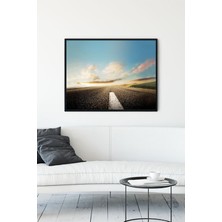 Postermanya Uzun Yol Motivasyon Çerçeveli Tablo  21 x 30 cm
