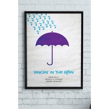Postermanya Singin In The Rain Film Afişi Çerçeveli Tablo 5  21 x 30 cm