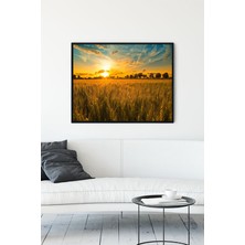 Postermanya Günbatımı Manzara Çerçeveli Tablo  21 x 30 cm