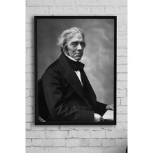 Postermanya Michael Faraday Bilimsel Çerçeveli Tablo  21 x 30 cm