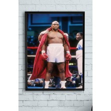 Postermanya George Foreman Dövüş Çerçeveli Tablo  21 x 30 cm