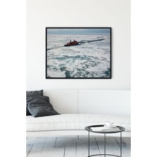 Postermanya Kuzey Kutbu Manzara Çerçeveli Tablo 2  21 x 30 cm