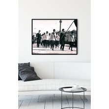 Postermanya Cumhuriyet Bayramı Nostaljik Çerçeveli Tablo  21 x 30 cm