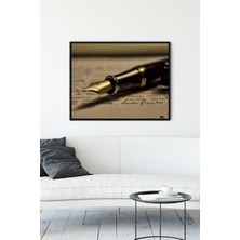 Postermanya  Kalem Çerçeveli Tablo  21 x 30 cm