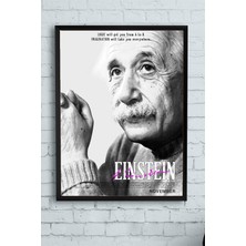 Postermanya Einstein Bilimsel Çerçeveli Tablo  21 x 30 cm
