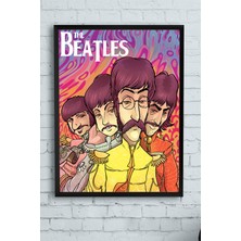 Postermanya The Beatles Çerçeveli Tablo 6  21 x 30 cm