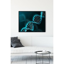 Postermanya DNA Bilimsel Çerçeveli Tablo  21 x 30 cm