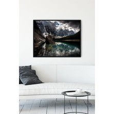 Postermanya Göl Manzara Çerçeveli Tablo  21 x 30 cm