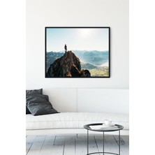 Postermanya Dağ Doğa Manzara Çerçeveli Tablo 5  21 x 30 cm