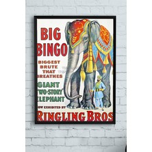 Postermanya Big Bingo Vintage Çerçeveli Tablo  21 x 30 cm