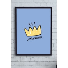 Postermanya Prens Çocuk Odası Çerçeveli Tablo 2  21 x 30 cm