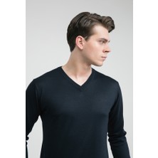 D'S Damat Regular Fit Lacivert Kazak 5HF060632003M