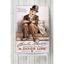 Postermanya A Dogs Life Hayvan Posteri Charlie Chaplin Film Afişi  50 x 70 cm