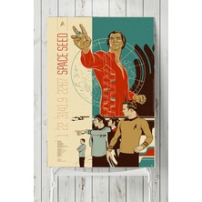 Postermanya Space Speed Art Sanatsal Poster  40 x 60 cm