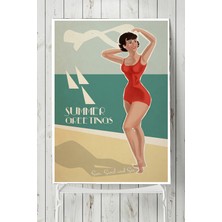 Postermanya Summer Vintage Poster  40 x 60 cm