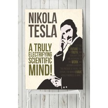 Postermanya Nikola Tesla Bilimsel Poster  40 x 60 cm