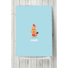 Postermanya Küçük Horoz Çocuk Odası Poster  40 x 60 cm