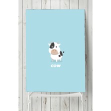 Postermanya Küçük İnek Çocuk Odası Poster  40 x 60 cm