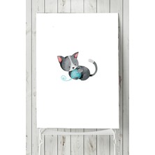 Postermanya Kedi Çocuk Odası Poster 40 x 60 cm