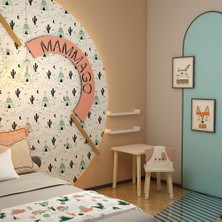 Odun Concept Doğal Ahşap Çocuk Aktivite Masa ve Sandalye Takımı  Köpek