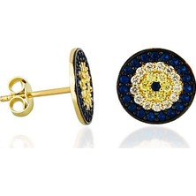 Sembol Gold Sosyete Altın Çivi Küpe 14K Gold