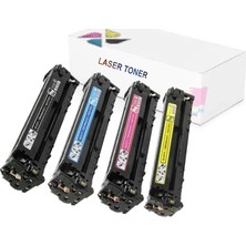 inkwell  125A-CB540A-CB541A-CB542A- CB543A  Color Laserjet CM1312 1 Set Muadil Toner 2200 Sayfa Renkli