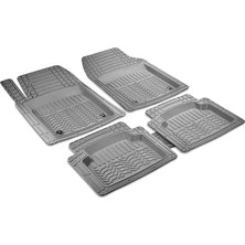 Promats Toyota Auris Uyumlu 4d Extra Derin Havuzlu Profesyonel Kauçuk 5 Parça Paspas Gri