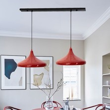 Bamyum Ikili Champion Kırmızı Avize