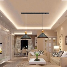 Bamyum Ikili Siyah Sarkıt Avize