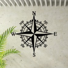 Metalium Concept Dekoratif Metal Duvar Tablosu Pusula Temalı ÖLÇÜ:55X54CM