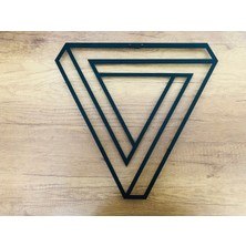 Metalium Concept Dekoratif Metal Duvar Tablosu Sonsuz Üçgen ÖLÇÜ:45X42CM