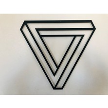 Metalium Concept Dekoratif Metal Duvar Tablosu Sonsuz Üçgen ÖLÇÜ:45X42CM