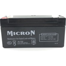 Micron 6V 3.2 Ah Mıcron Kuru Bakımsız Akü