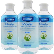 Deep Fresh Micellar Çift Fazlı Makyaj Temizleme Suyu 3 x 400 ml