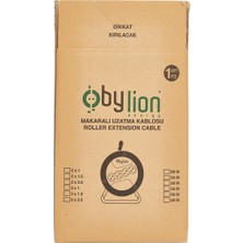 Bylion 50 Metre 3 X 1,5 mm Seyyar Makaralı Uzatma Kablosu