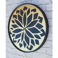 Markakanvas Metal Kasalı Altın  Duvar Saati