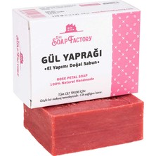 The Soap Factory Klasik Seri El Yapımı Gül Yaprağı Sabunu 110 g x 3 Adet (Toplam 330 g)  - Vegan - Lüks - Bütün Cilt Tiplerine Uygun - Geleneksel Kaynatma Yöntemi - Üstün Cilt Bakımı