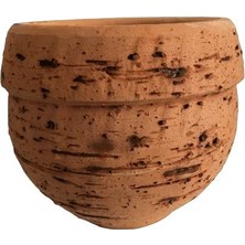 Armenbotanik Antik Görünümlü Eskitme Toprak Saksı 12 x 12 cm