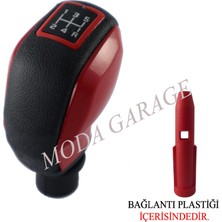 Moda Renault Kangoo Kırmızı Çerçeve Spor Vites Topuzu