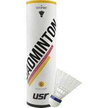 USR Flow 200 Plastik Badminton Topu Beyaz