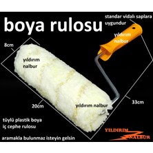 Metro Rulo Tüylü Plastik Boya Rulosu Duvar Boyası Için 20 Lik