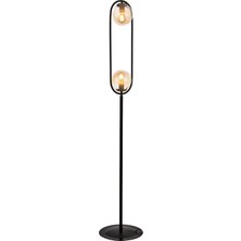 AVONNI LM-60180-2BSY Siyah Boyalı Lambader E27 Metal Cam 20cm
