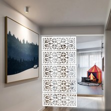 Liar Askılı Seperatör - LAS-204 - (6 mm) - (85 cm x 210 cm) - (Beyaz)