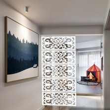 Liar Askılı Seperatör - LAS-206 - (6 mm) - (85 cm x 210 cm) - (Beyaz)