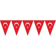 Festivall Türk Bayraklı Küçük Üçgen Flama Banner