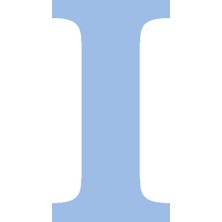 Festivall Karton Harf Banner Mavi I