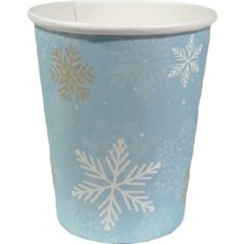 Festivall Kar Tanesi Temalı Karton Bardak 8'li