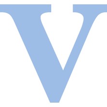 Festivall Karton Harf Banner Mavi V