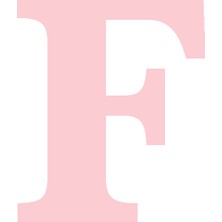 Festivall Karton Harf Banner Pembe F