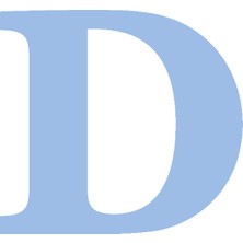 Festivall Karton Harf Banner Mavi D